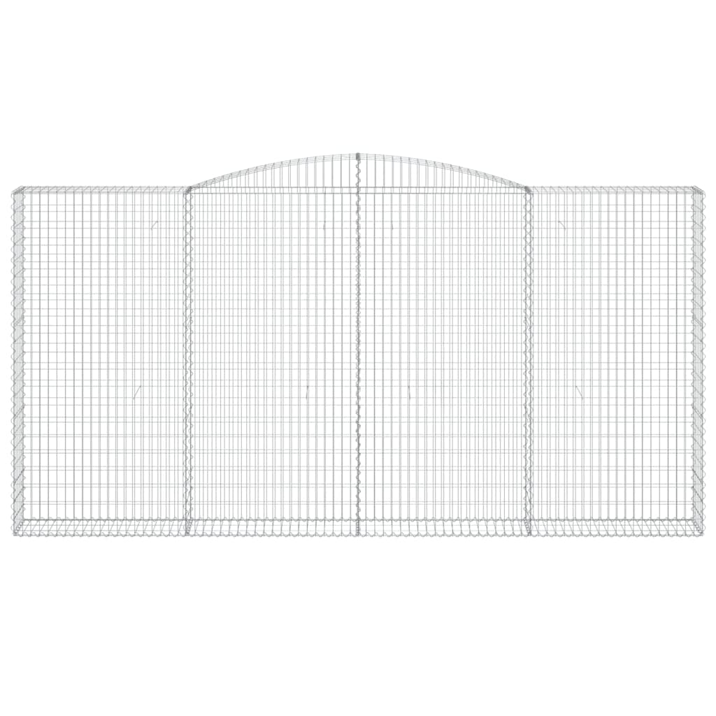 Cesti Gabbioni ad Arco 9 pz 400x30x200/220 cm Ferro Zincato