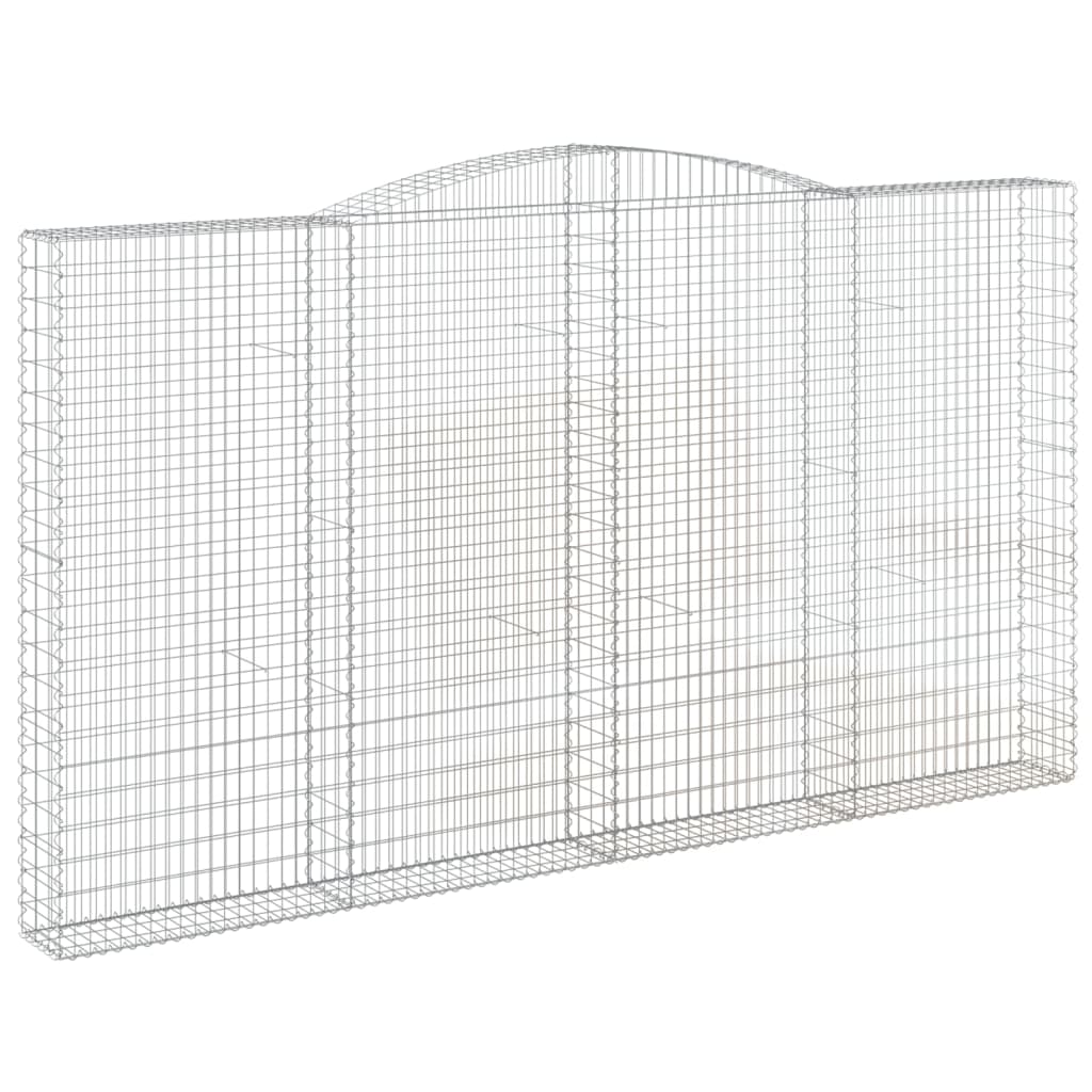 Cesti Gabbioni ad Arco 2 pz 400x30x220/240 cm Ferro Zincato