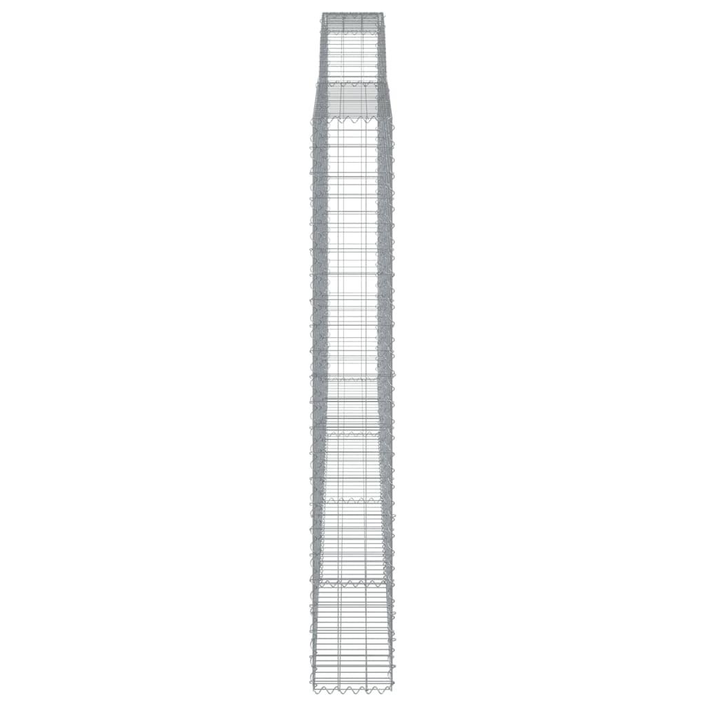 Cesti Gabbioni ad Arco 2 pz 400x30x220/240 cm Ferro Zincato