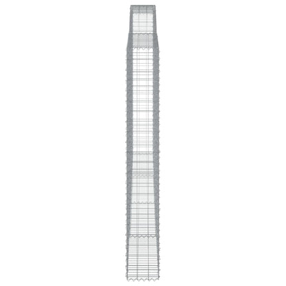 Cesti Gabbioni ad Arco 3 pz 400x30x220/240 cm Ferro Zincato