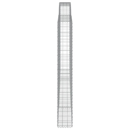 Cesti Gabbioni ad Arco 4 pz 400x30x220/240 cm Ferro Zincato