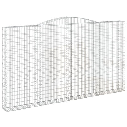 Cesti Gabbioni ad Arco 9 pz 400x30x220/240 cm Ferro Zincato