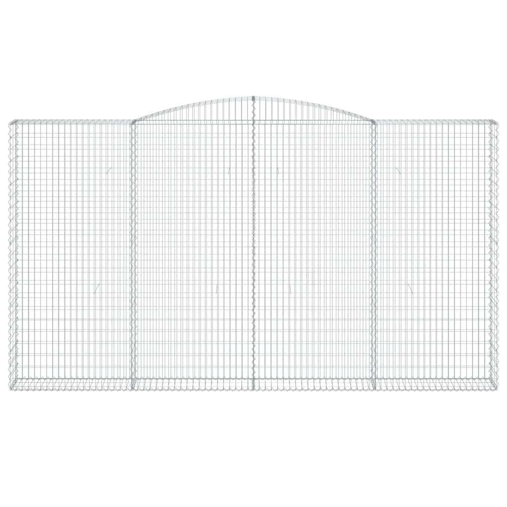 Cesti Gabbioni ad Arco 10 pz 400x30x220/240 cm Ferro Zincato