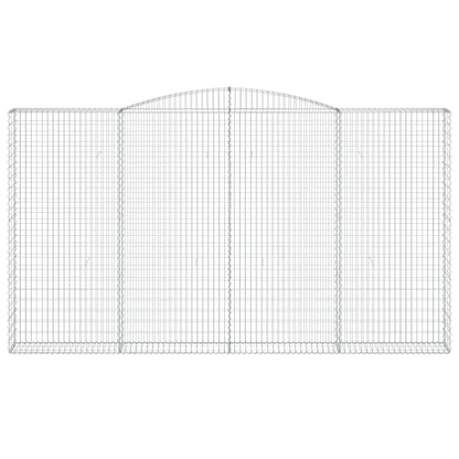 Cesti Gabbioni ad Arco 15 pz 400x30x220/240 cm Ferro Zincato