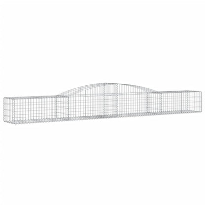 Cesti Gabbioni ad Arco 5 pz 400x50x40/60 cm Ferro Zincato