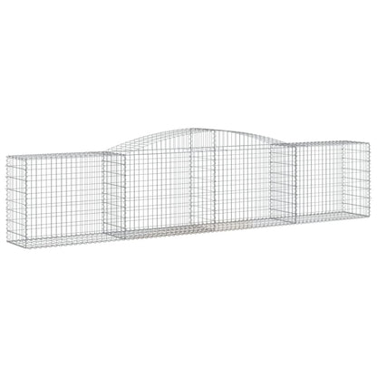 Cesti Gabbioni ad Arco 3 pz 400x50x80/100 cm Ferro Zincato