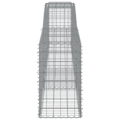 Cesti Gabbioni ad Arco 4 pz 400x50x80/100 cm Ferro Zincato