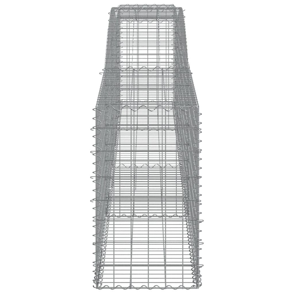 Cesti Gabbioni ad Arco 8 pz 400x50x80/100 cm Ferro Zincato