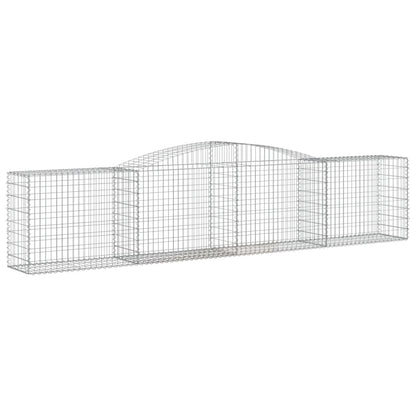 Cesti Gabbioni ad Arco 9 pz 400x50x80/100 cm Ferro Zincato