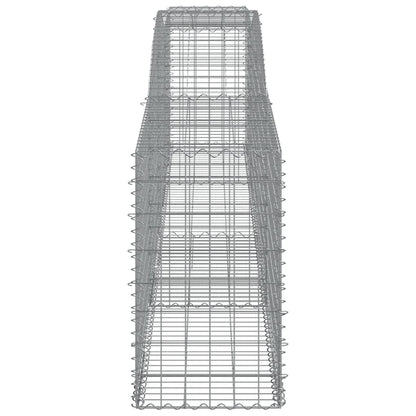 Cesti Gabbioni ad Arco 9 pz 400x50x80/100 cm Ferro Zincato