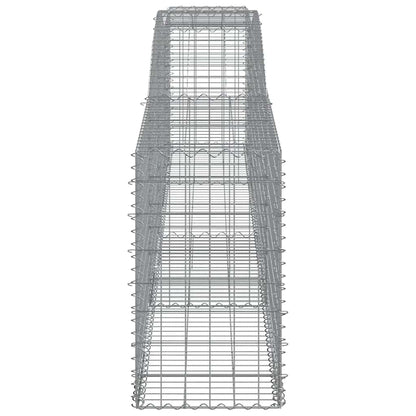 Cesti Gabbioni ad Arco 15 pz 400x50x80/100 cm Ferro Zincato