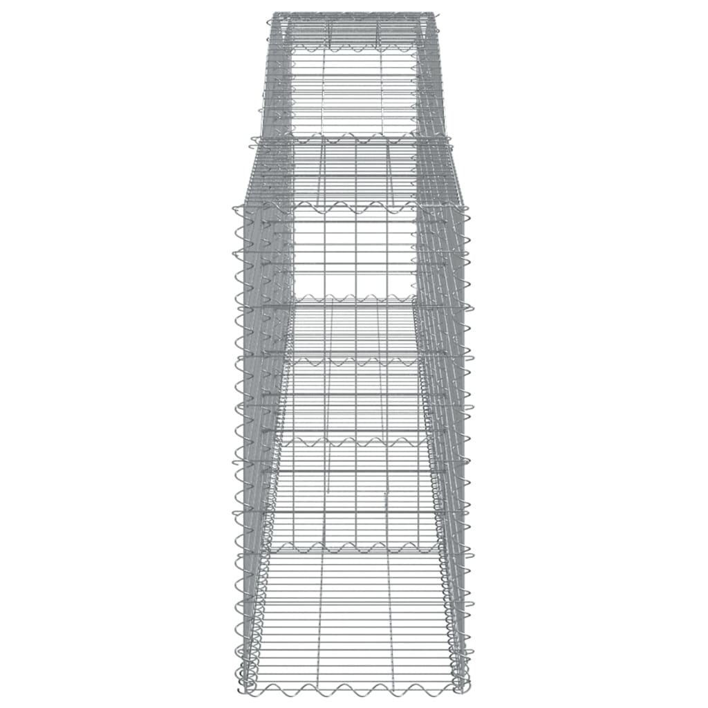 Cesti Gabbioni ad Arco 5 pz 400x50x100/120 cm Ferro Zincato