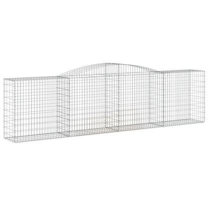 Cesti Gabbioni ad Arco 9 pz 400x50x100/120 cm Ferro Zincato
