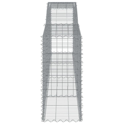 Cesti Gabbioni ad Arco 9 pz 400x50x100/120 cm Ferro Zincato