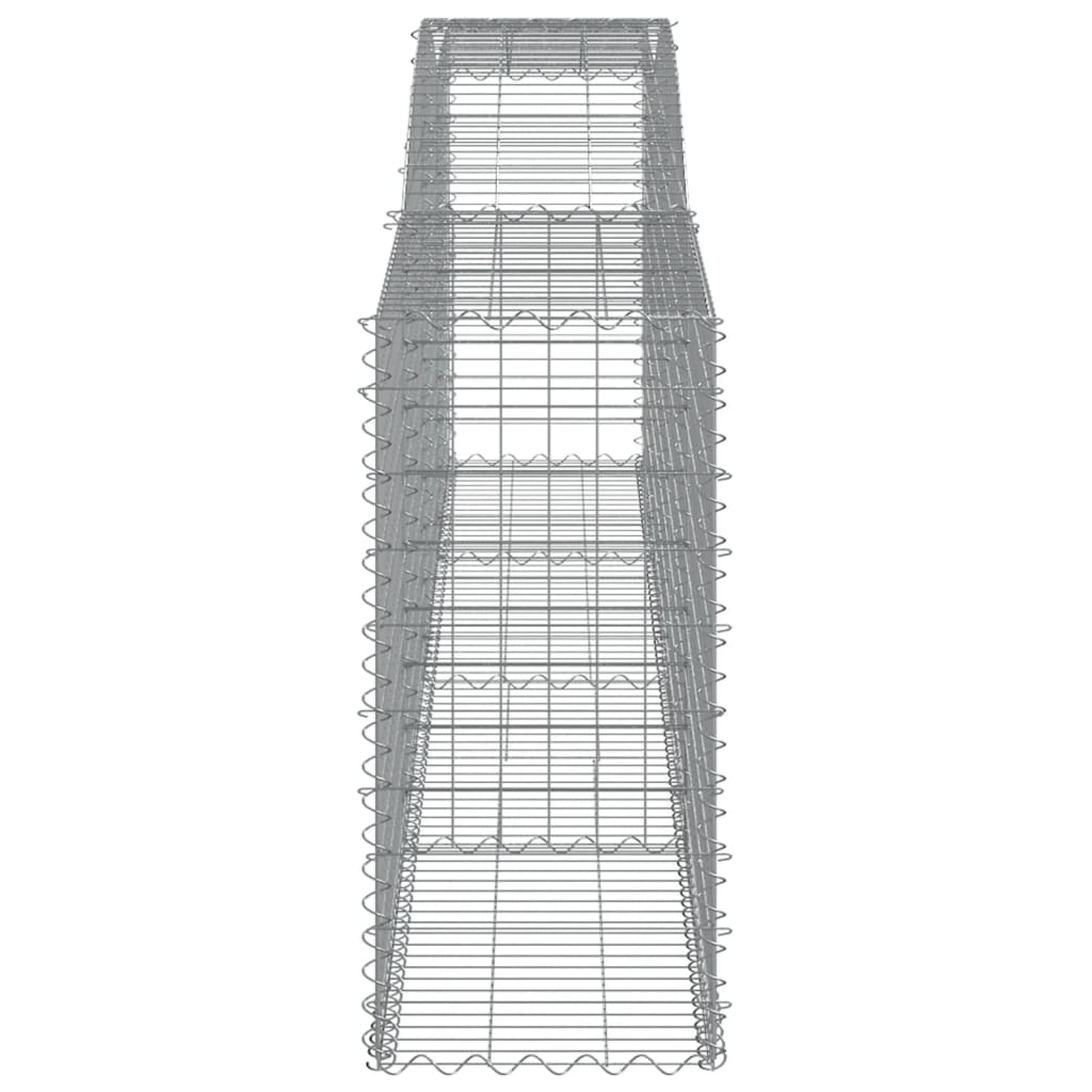Cesti Gabbioni ad Arco 10 pz 400x50x100/120 cm Ferro Zincato