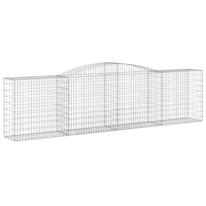 Cesti Gabbioni ad Arco 15 pz 400x50x100/120 cm Ferro Zincato