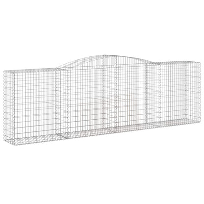Cesti Gabbioni ad Arco 6 pz 400x50x120/140 cm Ferro Zincato