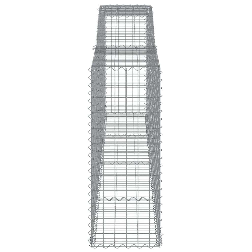Cesti Gabbioni ad Arco 8 pz 400x50x120/140 cm Ferro Zincato