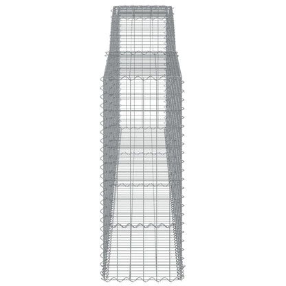 Cesti Gabbioni ad Arco 8 pz 400x50x120/140 cm Ferro Zincato