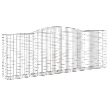 Cesti Gabbioni ad Arco 5 pz 400x50x140/160 cm Ferro Zincato