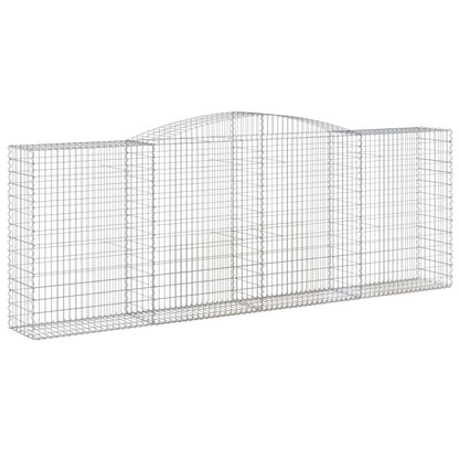 Cesti Gabbioni ad Arco 8 pz 400x50x140/160 cm Ferro Zincato