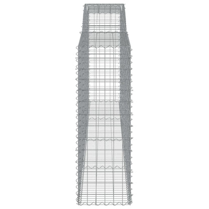 Cesti Gabbioni ad Arco 8 pz 400x50x140/160 cm Ferro Zincato