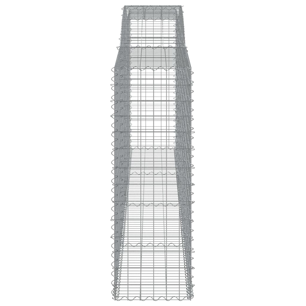 Cesti Gabbioni ad Arco 15 pz 400x50x140/160 cm Ferro Zincato