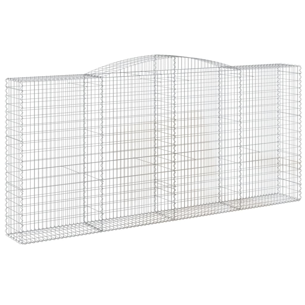 Cesti Gabbioni ad Arco 2 pz 400x50x180/200 cm Ferro Zincato