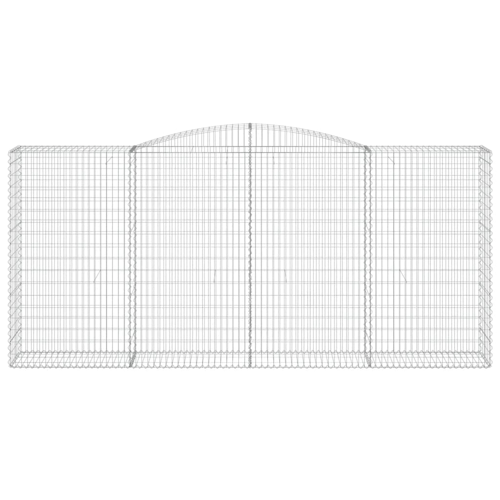 Cesti Gabbioni ad Arco 2 pz 400x50x180/200 cm Ferro Zincato