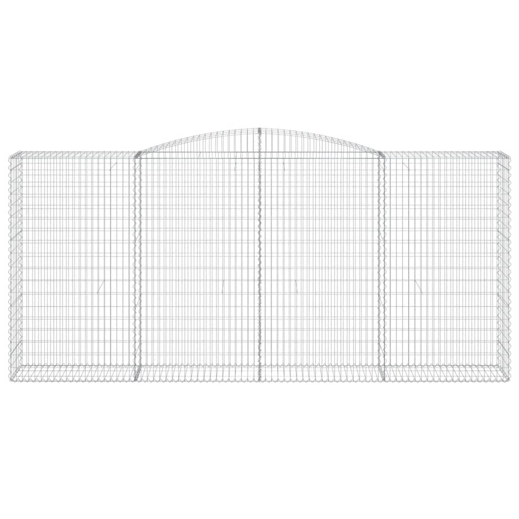 Cesti Gabbioni ad Arco 4 pz 400x50x180/200 cm Ferro Zincato