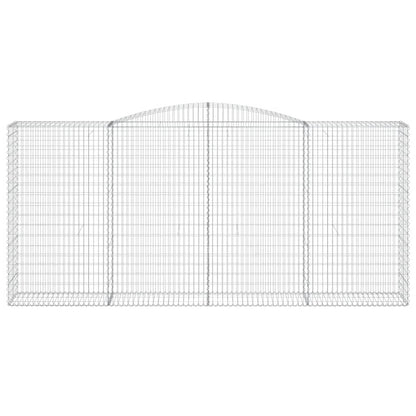 Cesti Gabbioni ad Arco 4 pz 400x50x180/200 cm Ferro Zincato