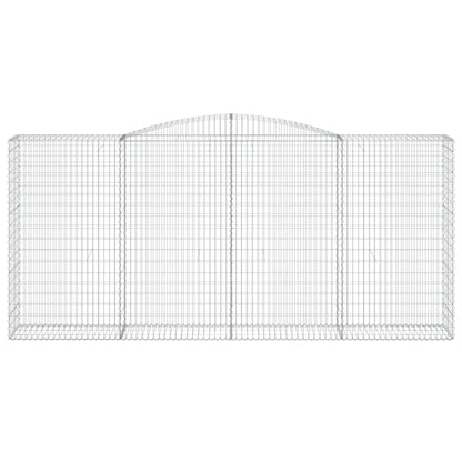 Cesti Gabbioni ad Arco 5 pz 400x50x180/200 cm Ferro Zincato