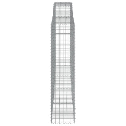 Cesti Gabbioni ad Arco 5 pz 400x50x200/220 cm Ferro Zincato