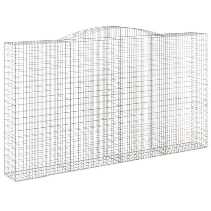 Cesti Gabbioni ad Arco 5 pz 400x50x220/240 cm Ferro Zincato