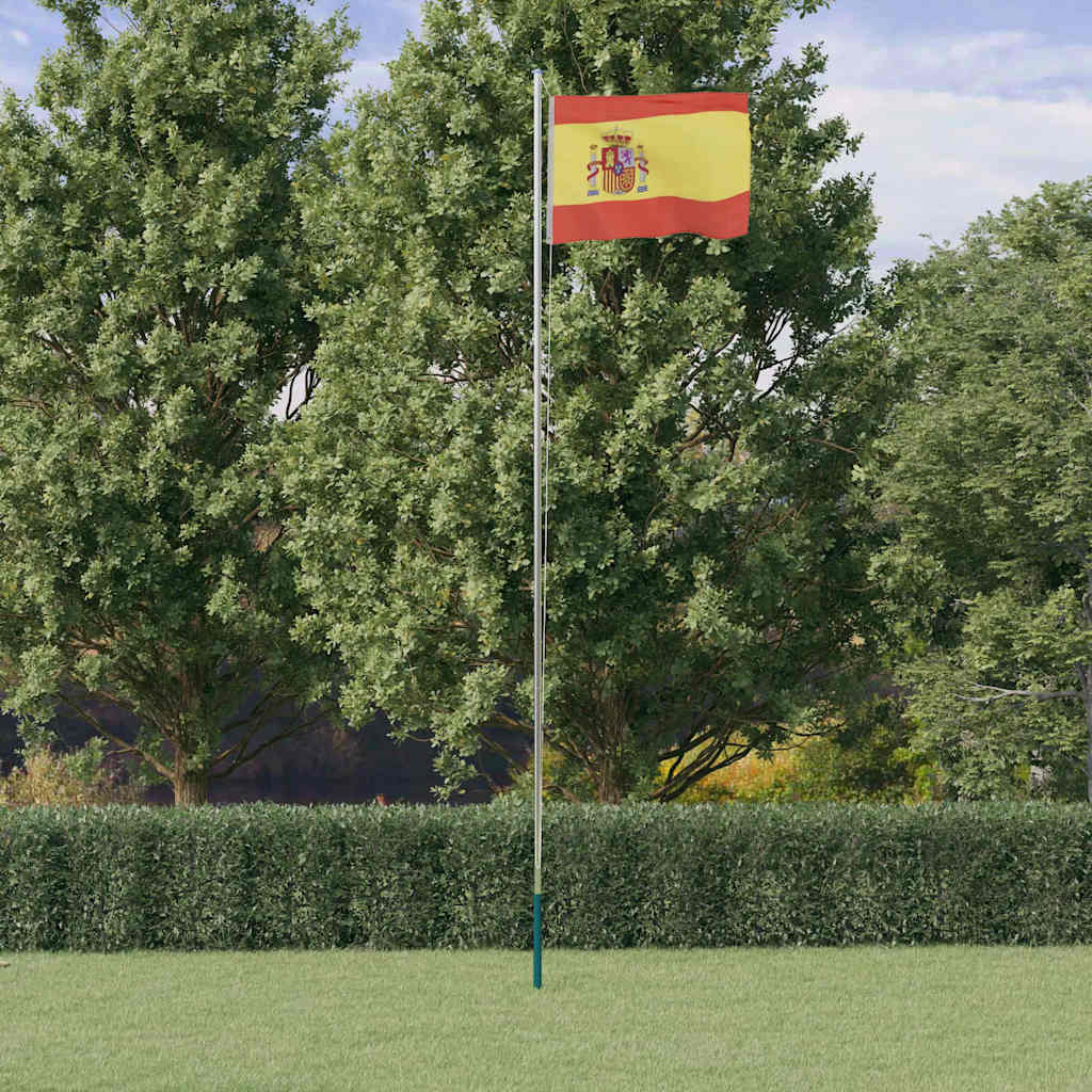 Asta e Bandiera Spagna 6,08 m Alluminio