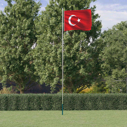 Asta e Bandiera Turchia 6,08 m Alluminio