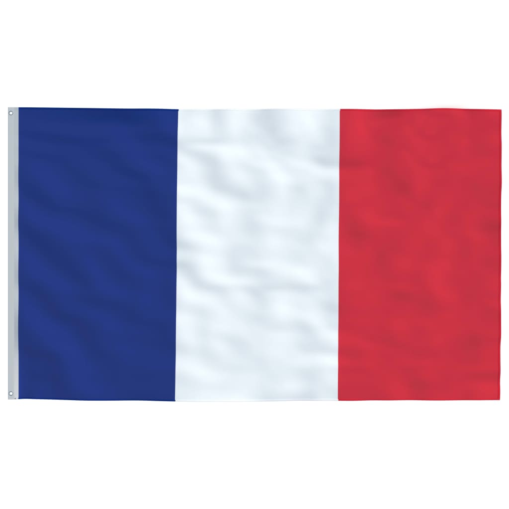 Asta e Bandiera Francia 5,55 m Alluminio