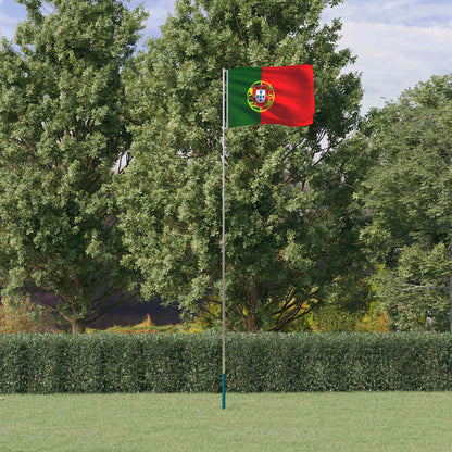 Asta e Bandiera Portogallo 5,5 m Alluminio