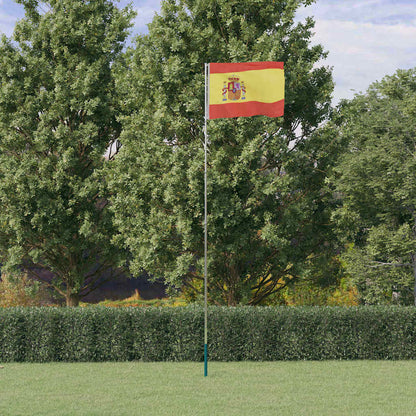 Asta e Bandiera Spagna 5,5 m Alluminio