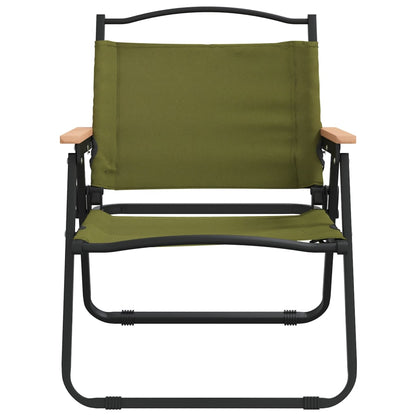 Sedie da Campeggio 2 pz Verdi 54x43x59 cm Tessuto Oxford
