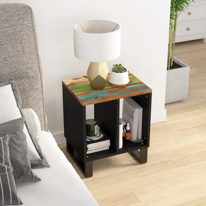 Tavolino 40x31x46 cm Legno Massello Recupero e Multistrato