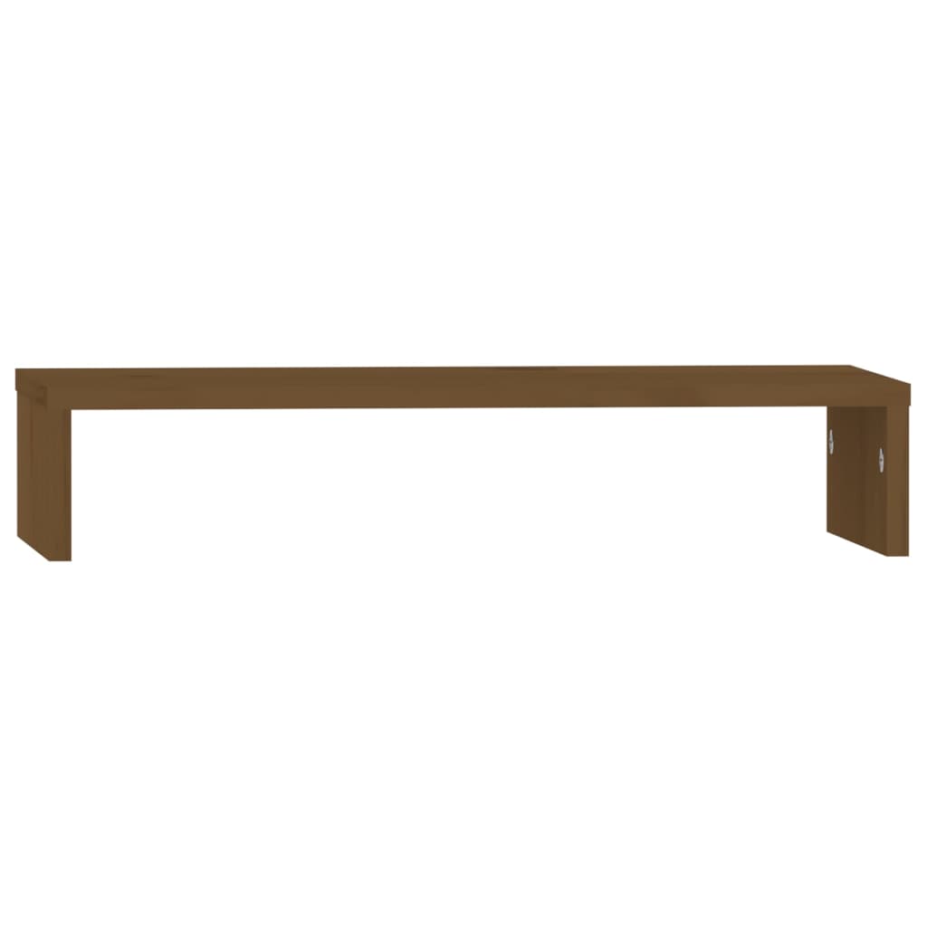 Supporto per Monitor ambra 50x27x10 cm Legno Massello di Pino