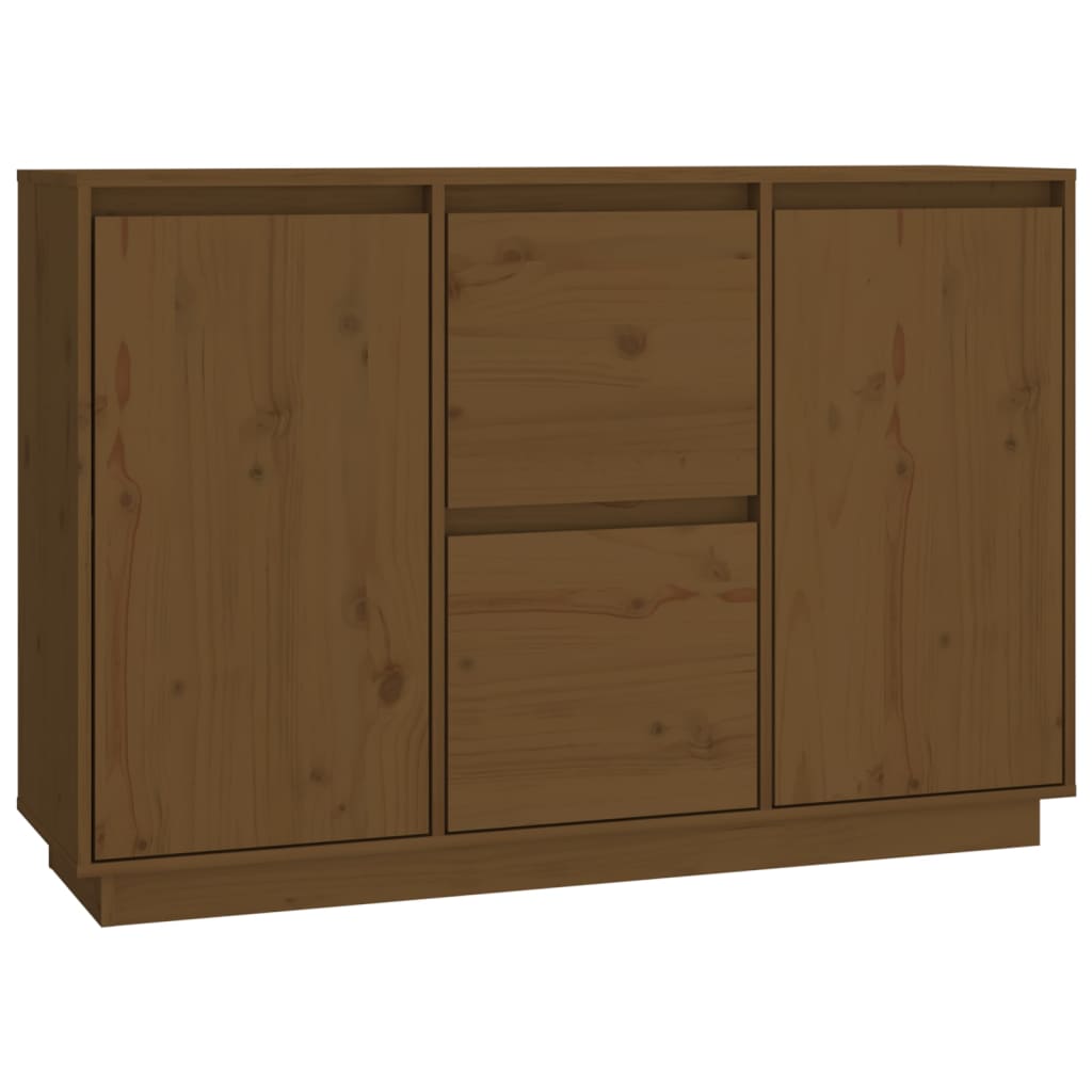 Credenza Marrone ambra 111x34x75 cm in Legno Massello di Pino