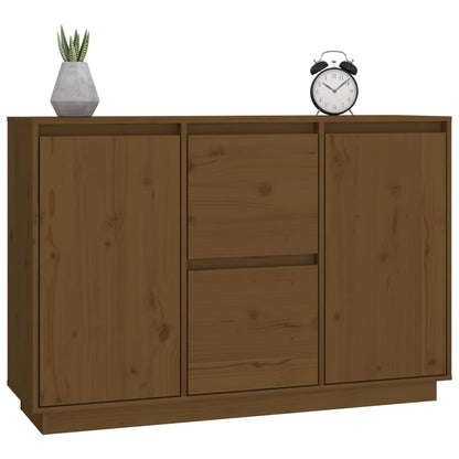 Credenza Marrone ambra 111x34x75 cm in Legno Massello di Pino