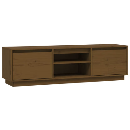 Mobile Porta TV ambra 140x35x40 cm in Legno Massello di Pino