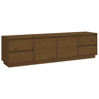 Mobile Porta TV ambra 176x37x47,5 cm in Legno Massello di Pino