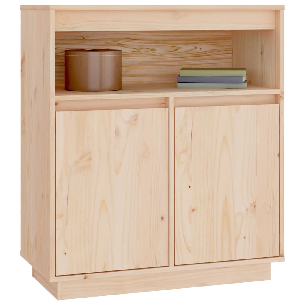 Credenza 70x34x80 cm in Legno Massello di Pino