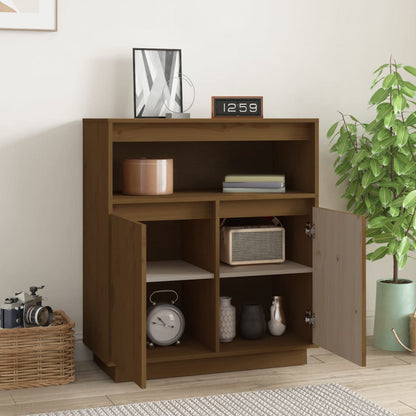Credenza ambra 70x34x80 cm in Legno Massello di Pino