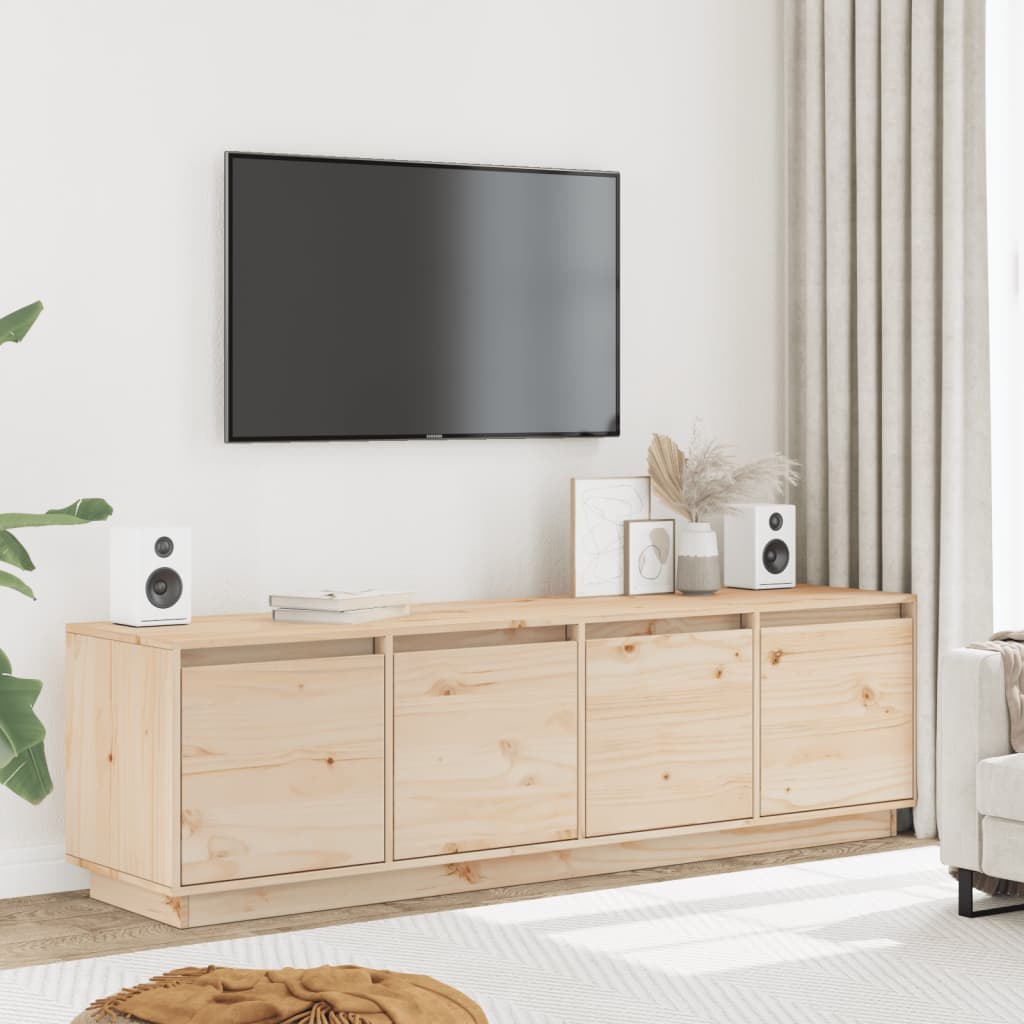 Mobile Porta TV 156x37x45 cm in Legno Massello di Pino