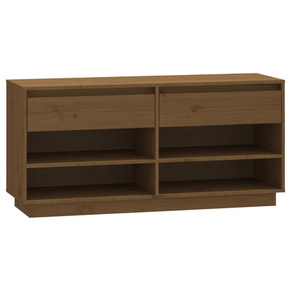 Scarpiera ambra 110x34x52 cm in Legno Massello di Pino